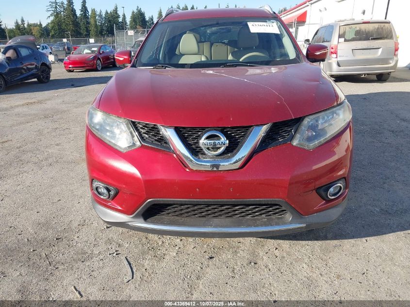 2014 Nissan Rogue Sl VIN: 5N1AT2MV0EC834204 Lot: 43369412