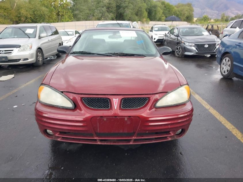 2002 Pontiac Grand Am Se1 VIN: 1G2NF12E42C186876 Lot: 43369460