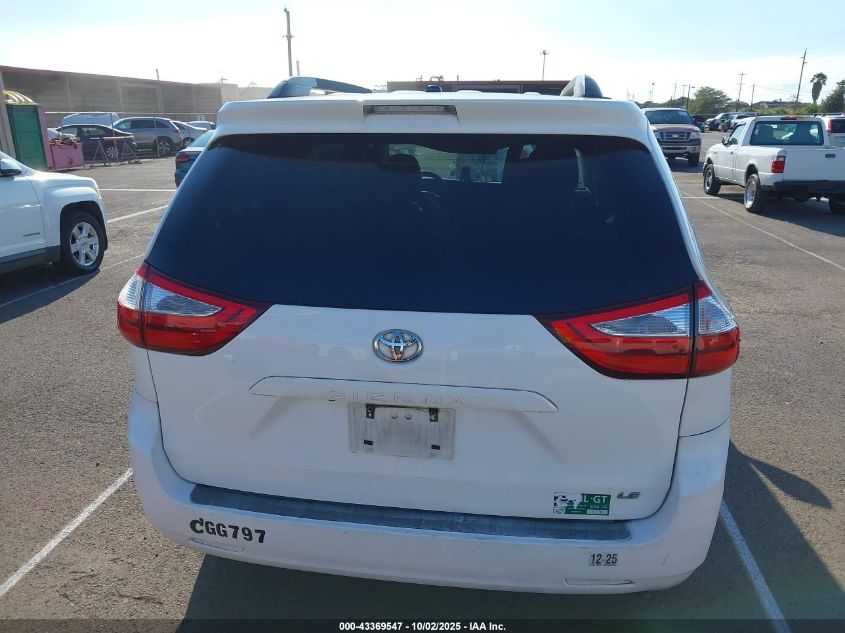 2017 Toyota Sienna Le 8 Passenger VIN: 5TDKZ3DC1HS788297 Lot: 43369547