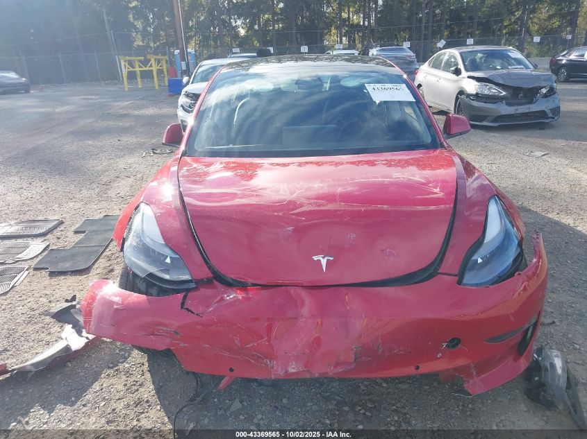2022 Tesla Model 3 Long Range Dual Motor All-Wheel Drive VIN: 5YJ3E1EB9NF128082 Lot: 43369565