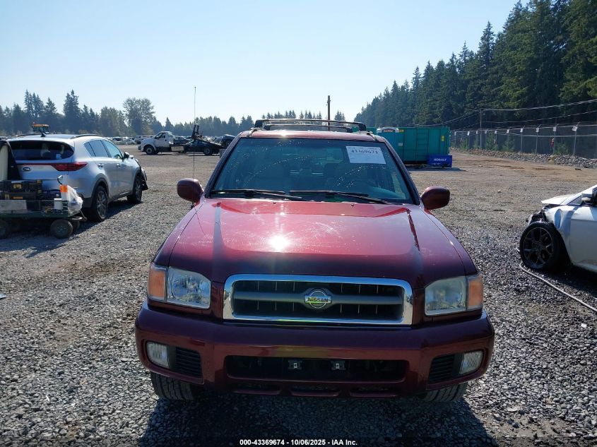 2001 Nissan Pathfinder Le VIN: JN8DR07Y71W531928 Lot: 43369674