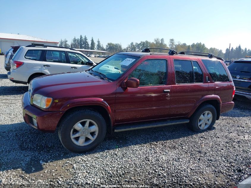 2001 Nissan Pathfinder Le VIN: JN8DR07Y71W531928 Lot: 43369674