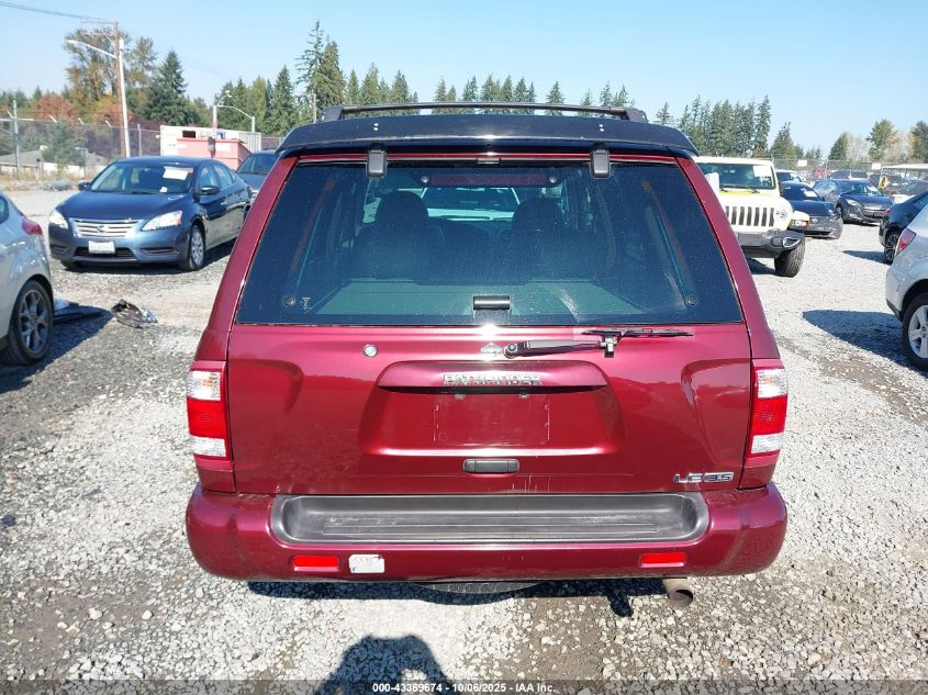 2001 Nissan Pathfinder Le VIN: JN8DR07Y71W531928 Lot: 43369674