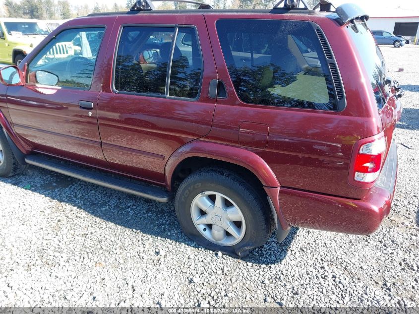 2001 Nissan Pathfinder Le VIN: JN8DR07Y71W531928 Lot: 43369674