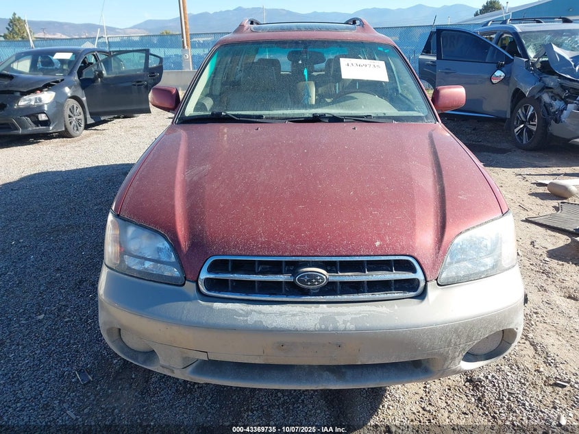 2002 Subaru Outback H6-3.0 L.l. Bean Edition VIN: 4S3BH806127655167 Lot: 43369735