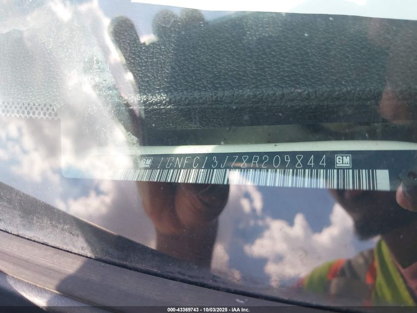 2008 Chevrolet Tahoe Ltz VIN: 1GNFC13J78R209844 Lot: 43369743