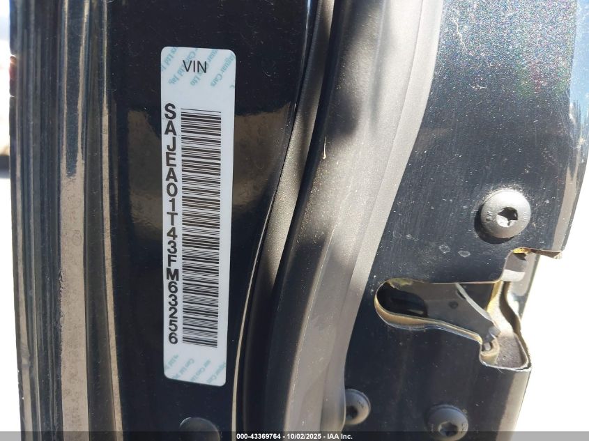 2003 Jaguar S-Type 3.0L V6 VIN: SAJEA01T43FM63256 Lot: 43369764