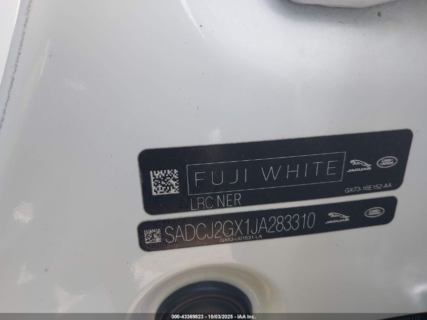 2018 Jaguar F-Pace 30T Premium VIN: SADCJ2GX1JA283310 Lot: 43369823