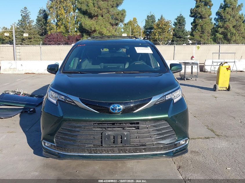 2025 Toyota Sienna Limited VIN: 5TDZSKFC0SS167604 Lot: 43369922