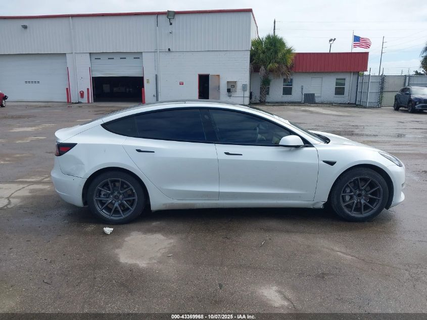 2022 Tesla Model 3 Rear-Wheel Drive VIN: 5YJ3E1EA3NF323649 Lot: 43369968