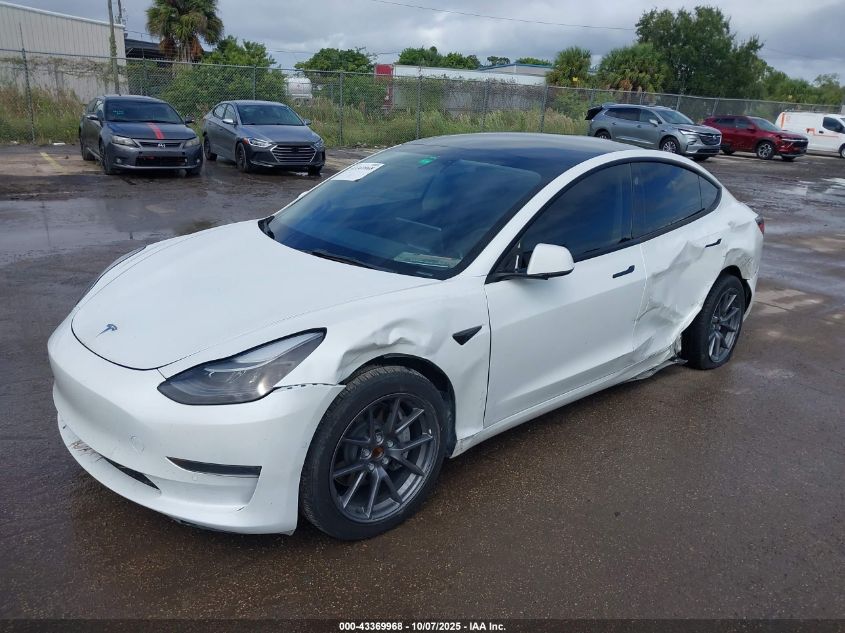 2022 Tesla Model 3 Rear-Wheel Drive VIN: 5YJ3E1EA3NF323649 Lot: 43369968