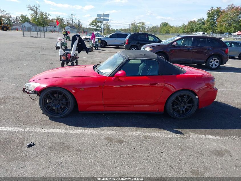 2000 Honda S2000 VIN: JHMAP1148YT007990 Lot: 43370155