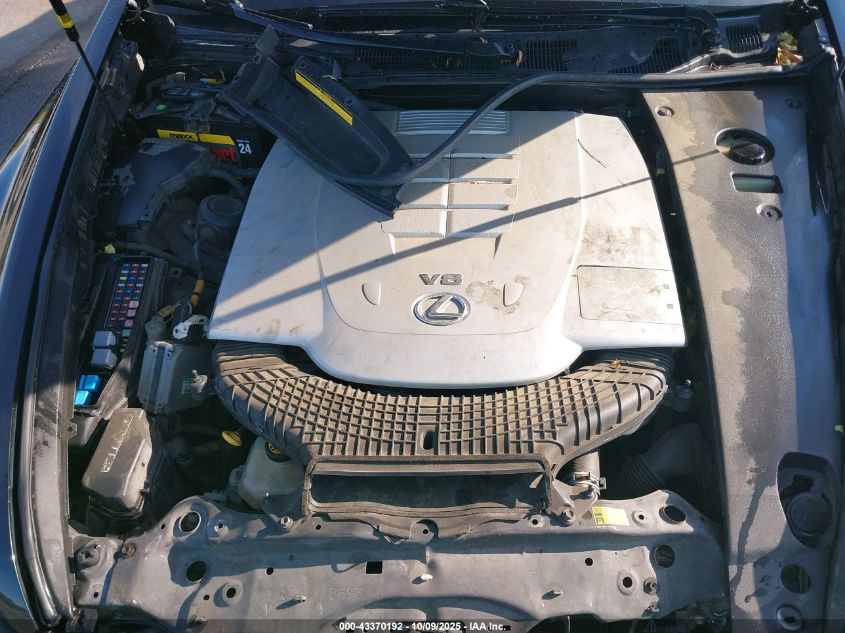 2012 Lexus Ls 460 VIN: JTHBL5EF0C5108540 Lot: 43370192