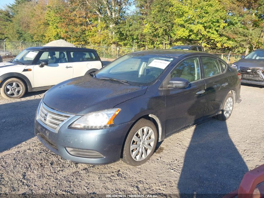 2014 Nissan Sentra Sv VIN: 3N1AB7AP8EL644491 Lot: 43370214