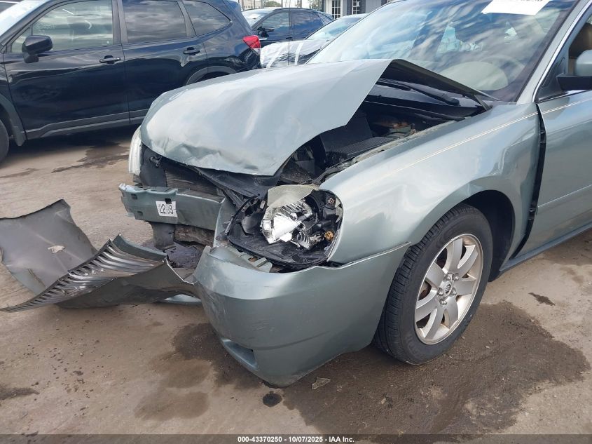 2005 Mercury Montego Luxury VIN: 1MEHM41175G625269 Lot: 43370250