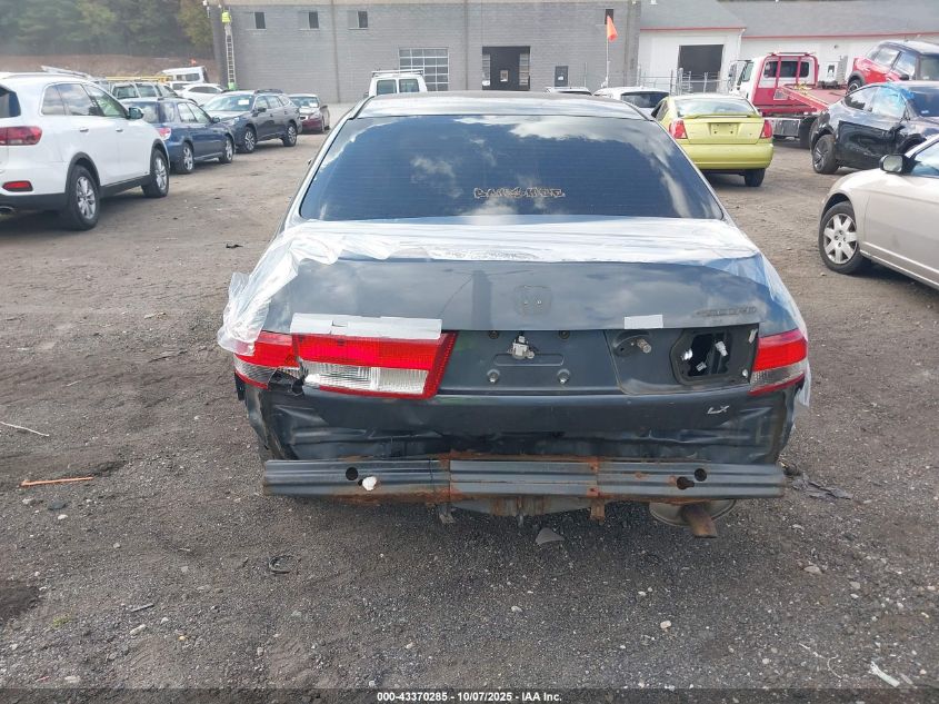 2003 Honda Accord 2.4 Lx VIN: 1HGCM56313A009970 Lot: 43370285