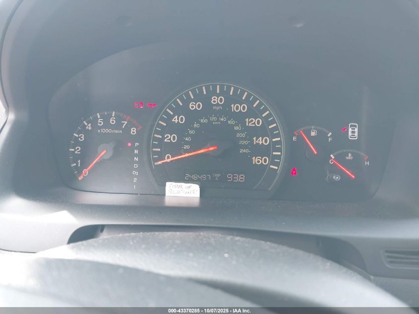 2003 Honda Accord 2.4 Lx VIN: 1HGCM56313A009970 Lot: 43370285