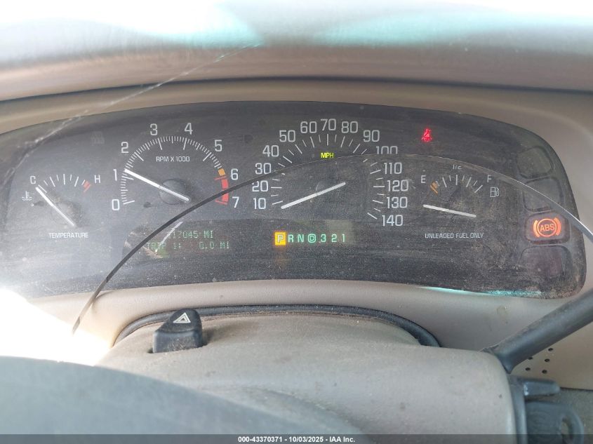 2001 Buick Park Avenue VIN: 1G4CW54K614236193 Lot: 43370371