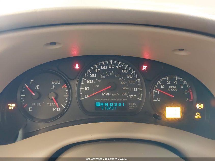 2003 Chevrolet Impala Ls VIN: 2G1WH52K139357219 Lot: 43370372