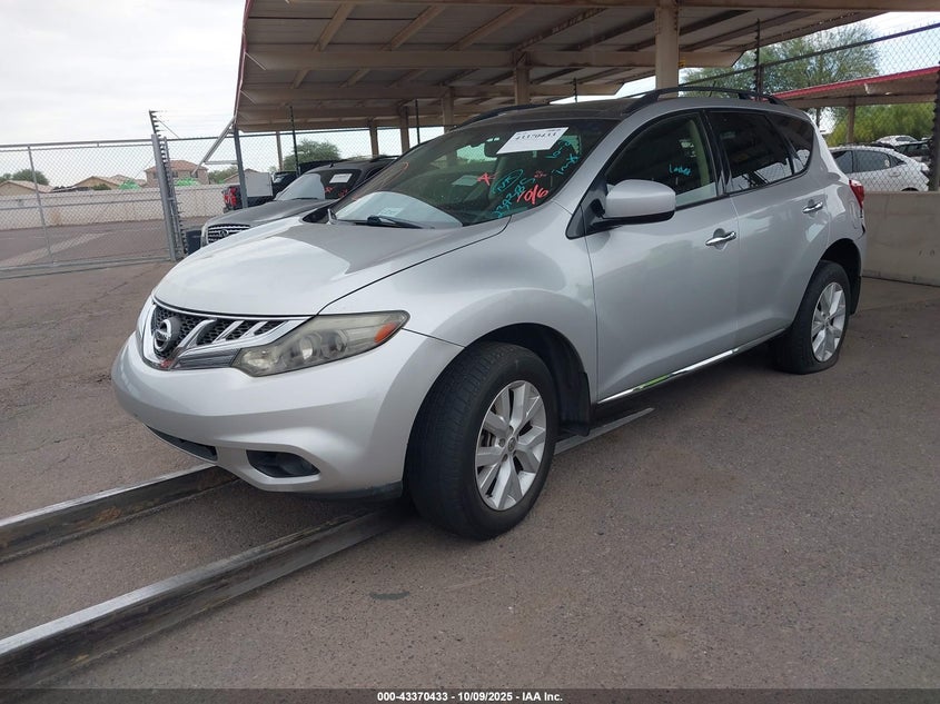 Vin: jn8az1mw2cw234385, lot: 43865176, nissan murano sl 20122