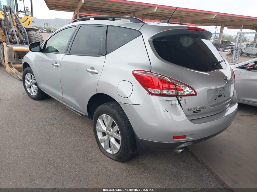 Vin: jn8az1mw2cw234385, lot: 43865176, nissan murano sl 20123