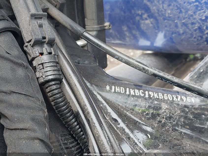 2019 Harley-Davidson Flhx VIN: 1HD1KBC19KB608796 Lot: 43370452