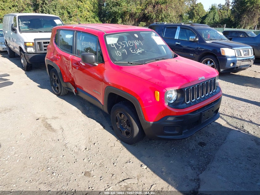 ZACCJBAB3JPJ36735 2018 Jeep Renegade Sport 4X4 auction photo 1