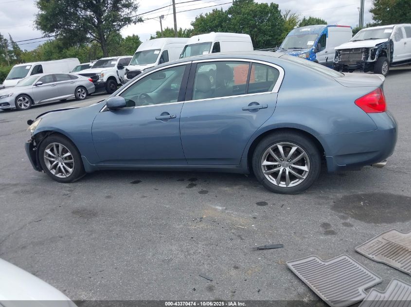 2007 Infiniti G35X VIN: JNKBV61F27M822980 Lot: 43370474