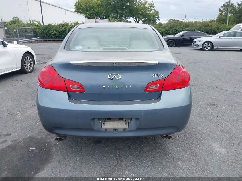 2007 Infiniti G35X VIN: JNKBV61F27M822980 Lot: 43370474
