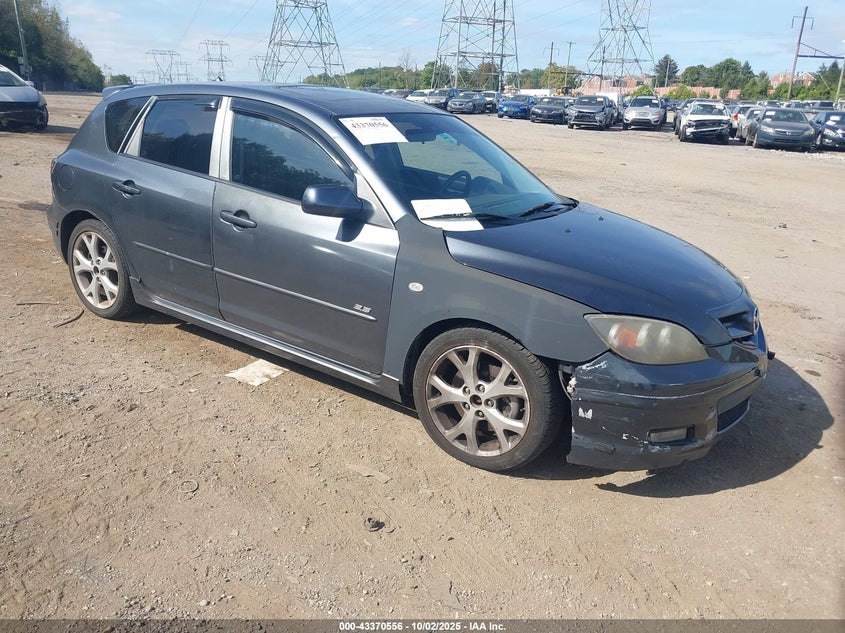 2009 Mazda Mazda3 S Grand Touring grey hatchback gasoline JM1BK344491199451 photo #1
