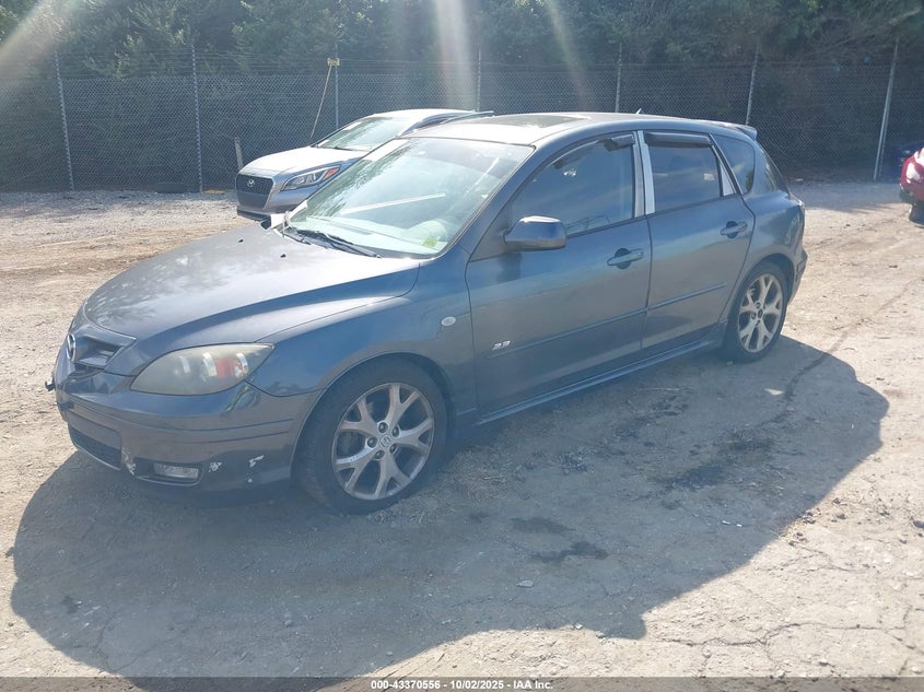 2009 Mazda Mazda3 S Grand Touring grey hatchback gasoline JM1BK344491199451 photo #3