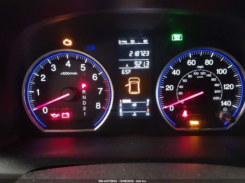 2009 Honda Cr-V Ex-L VIN: JHLRE48749C022342 Lot: 43370634