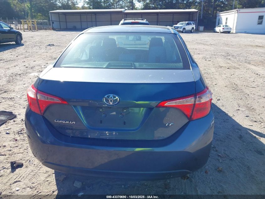 2017 Toyota Corolla Le VIN: 2T1BURHE3HC959721 Lot: 43370690