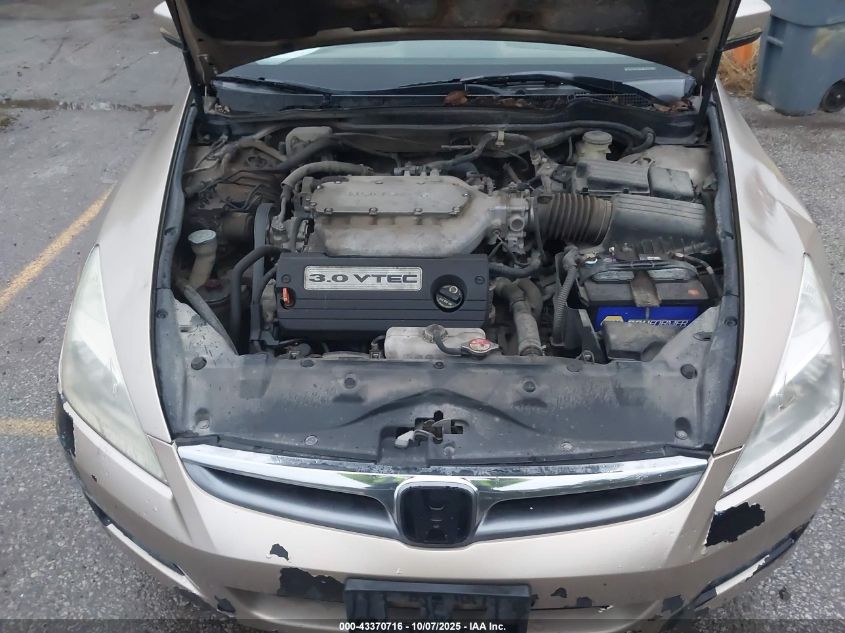 2006 Honda Accord 3.0 Ex VIN: 1HGCM66596A027208 Lot: 43370716