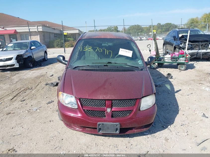 2003 Dodge Grand Caravan Se VIN: 1D4GP24323B102194 Lot: 43370717