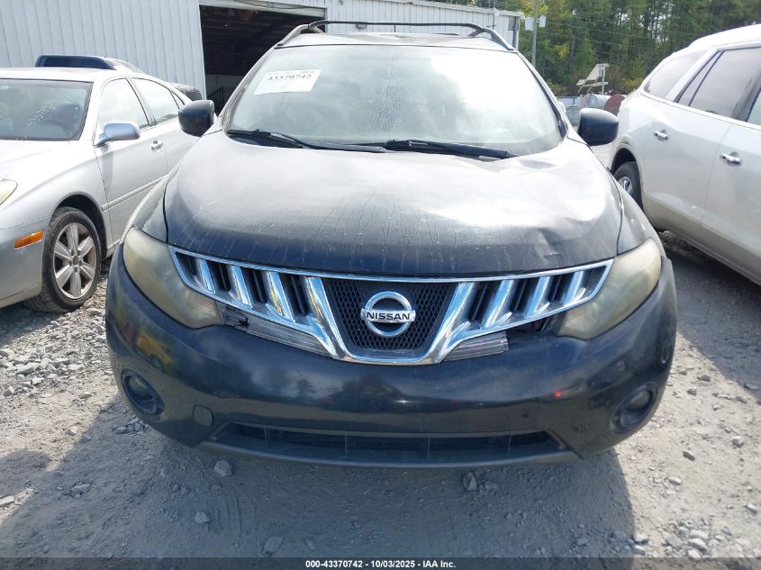 2009 Nissan Murano Sl VIN: JN8AZ18U89W017313 Lot: 43370742