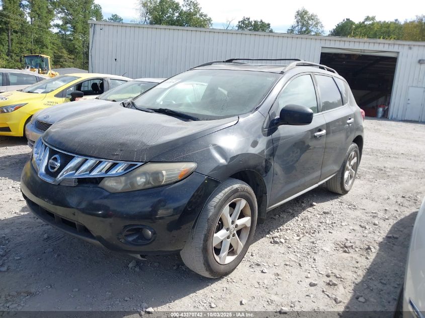 2009 Nissan Murano Sl VIN: JN8AZ18U89W017313 Lot: 43370742