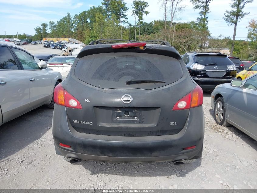 2009 Nissan Murano Sl VIN: JN8AZ18U89W017313 Lot: 43370742