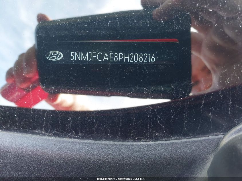 2023 Hyundai Tucson Sel VIN: 5NMJFCAE8PH208216 Lot: 43370773