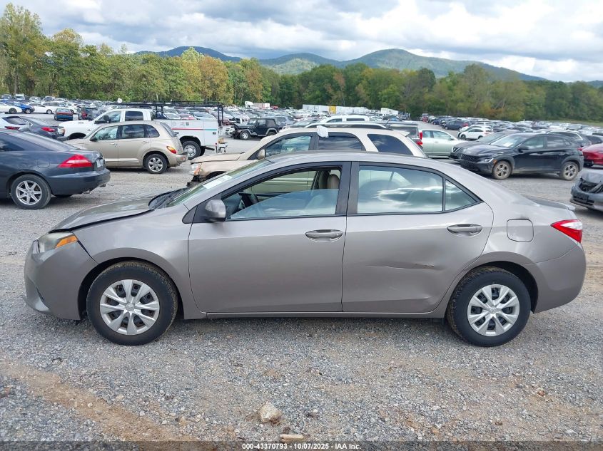 2014 Toyota Corolla Le Eco VIN: 2T1BPRHE8EC016355 Lot: 43370793