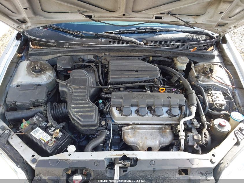 2002 Honda Civic Ex VIN: 2HGES26762H604474 Lot: 43370837