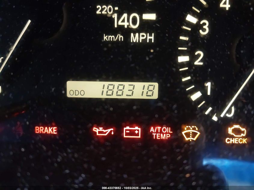 2000 Lexus Rx 300 VIN: JT6HF10U3Y0099748 Lot: 43370852