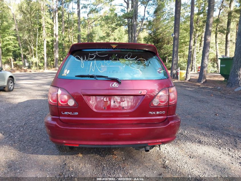 2000 Lexus Rx 300 VIN: JT6HF10U3Y0099748 Lot: 43370852