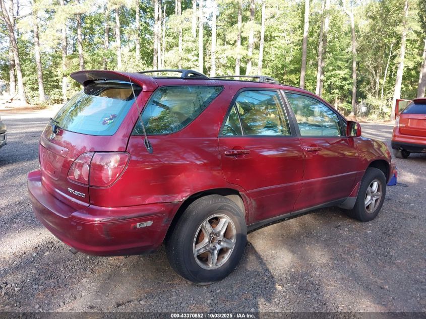 2000 Lexus Rx 300 VIN: JT6HF10U3Y0099748 Lot: 43370852
