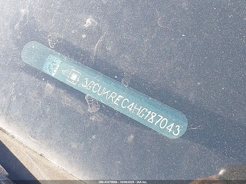 2017 Chevrolet Silverado 1500 2Lt VIN: 3GCUKREC4HG187043 Lot: 43370894