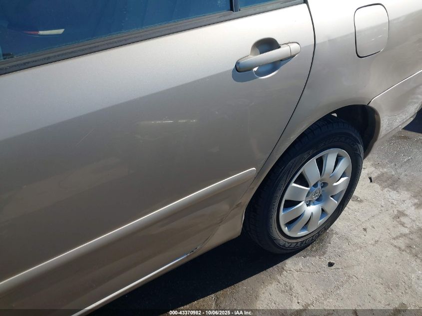 2004 Toyota Corolla Le VIN: 2T1BR32EX4C230925 Lot: 43370982