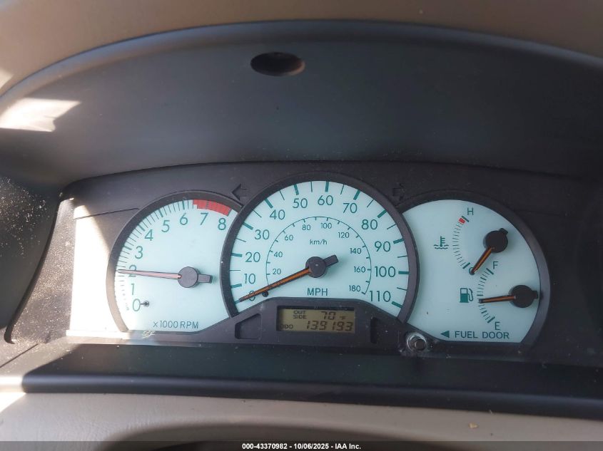 2004 Toyota Corolla Le VIN: 2T1BR32EX4C230925 Lot: 43370982