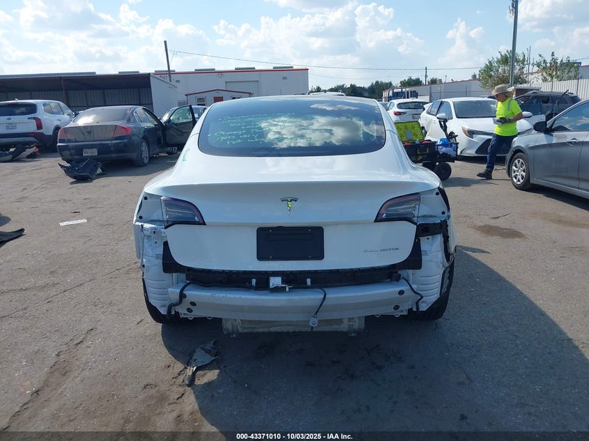 2022 Tesla Model 3 Long Range Dual Motor All-Wheel Drive VIN: 5YJ3E1EB7NF254148 Lot: 43371010
