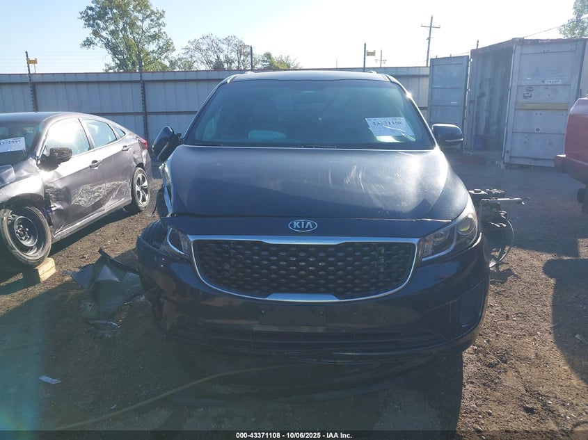 2017 Kia Sedona Lx VIN: KNDMB5C1XH6242672 Lot: 43371108