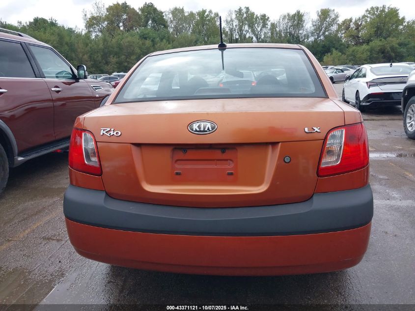 2009 Kia Rio Lx VIN: KNADE223196516199 Lot: 43371121